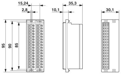 Соединительная колодка-FRONT-SFL 2,5/F32/ZB