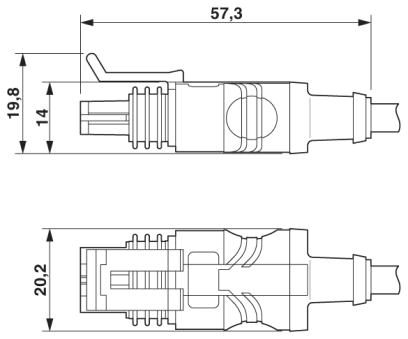 Кабель для датчика / исполнительного элемента-SAC-2P-1,5-PUR/SUSFS