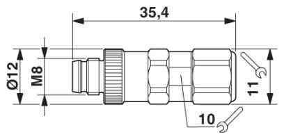 Разъем-SACC-M 8MS-3PCON