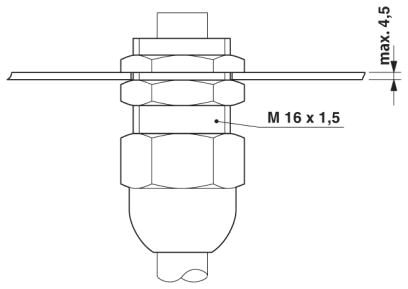 Кабельный ввод-PSD-S AS CABLE GLAND M16X1,5
