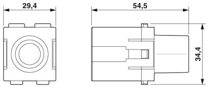 Модуль для установки контактов-HC-M-01-AT-M-40