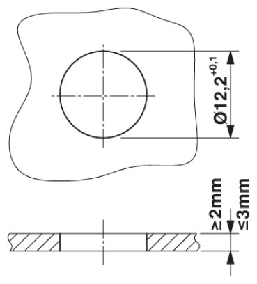 Встраиваемые разъемы-SACC-DSIV-M12FSB-5CON-L180