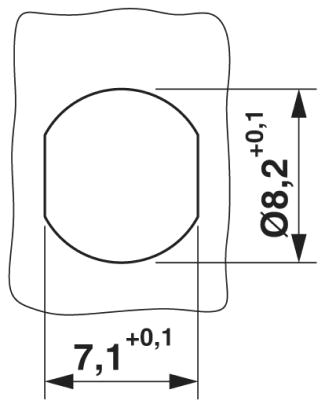 Встраиваемые разъемы-SACC-E-M 8FS-3CON-M8/0,5