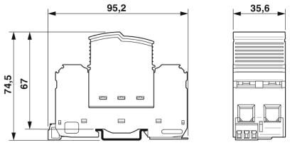 Молниезащитный разрядник, тип 1-FLT-SEC-P-T1-N/PE-350/100-FM
