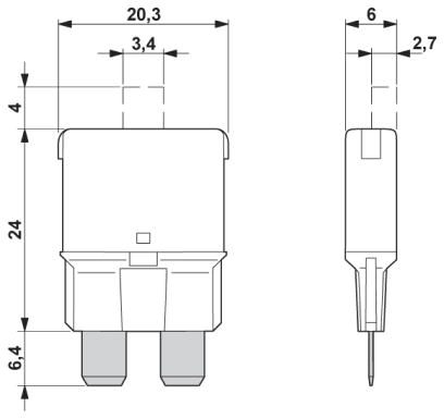 Тепловой защитный выключатель-TCP 40/DC32V