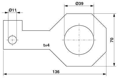 Крепежная пластина-FLT-ISG-PL-39