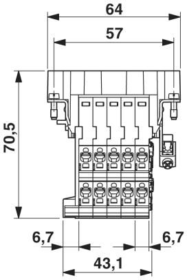 Адаптер клеммного модуля-HC-B 10-A-DT-PEL-M