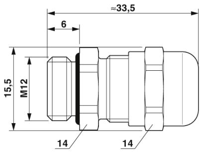 Кабельный ввод-G-INS-M12-M68N-SNES-S