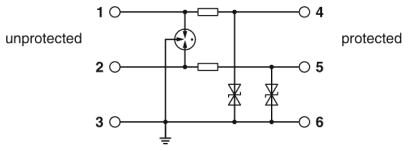 Устройство защиты от перенапряжений-TTC-6-2X1-24DC-PT