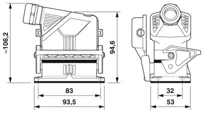 Комплект вставных соединителей-HC-EVO-B10PT-BWSC-HL-M25ELC-AL
