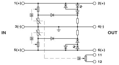 Штекерный модуль для защиты от перенапр-й-PT 2X1VA-230AC-ST