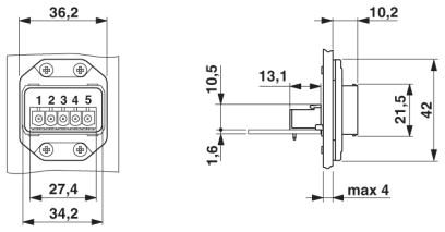 Монтажные рамы-VS-PPC-F2-MSTB-POBK-1R-P