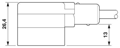 Кабель для датчика / исполнительного элемента-SAC-3P-1,5-PUR/BI-1L-R-ES