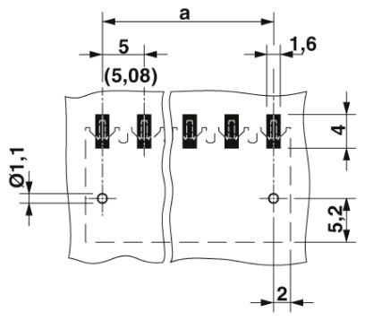 Клеммные блоки для печатного монтажа-SPT-SMD 1,5/ 8-H-5,0 R88