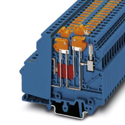 Клеммы с ножевыми размыкателями-UDMTK 5-TWIN-P/P BU