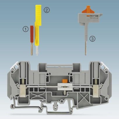 Измерительная клемма с ползунковым размыкателем-UT 6-T-HV P/P