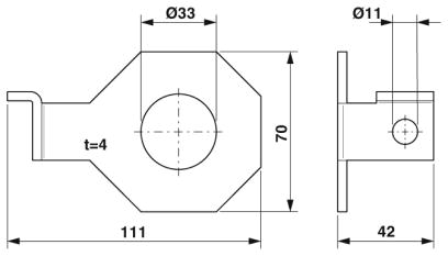 Крепежный кронштейн-FLT-ISG-BR-33