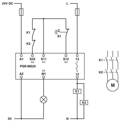 Реле безопасности-PSR-MS20-1NO-1DO-24DC-SC