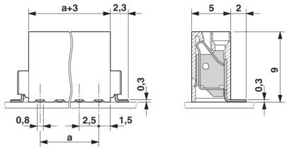 Клеммные блоки для печатного монтажа-PTSM 0,5/ 3-2,5-V SMD WH R44