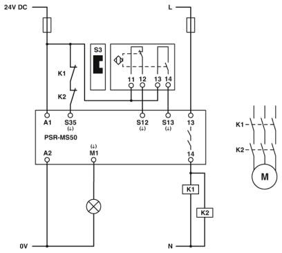 Реле безопасности-PSR-MS50-1NO-1DO-24DC-SC