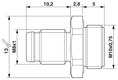 Крепежный резьбовой элемент корпуса-SACC-FP-M-M8/M10 SMD