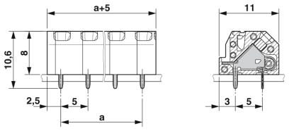 Printplaatklem-SPTAF 1/ 2-5,0-IL
