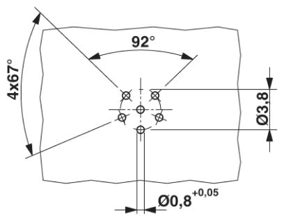 Встраиваемые разъемы-SACC-DSI-M 8FS-6CON-L180