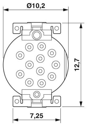 Встраиваемые разъемы-SACC-CIP-M12FS-12P SMD T