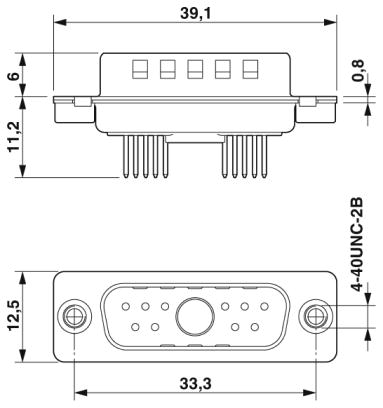 Контактная вставка D-SUB-CUC-DSI-S1STZ-S/DSLSB1P10S
