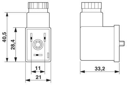 Штекерный модуль для электромагнитного клапана-SACC-VB-3CON-M16/BI-1L-SV 24V