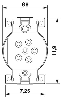 Встраиваемые разъемы-SACC-CIP-M8FS-6P SMD R32