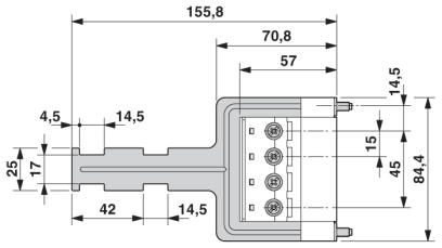 Разъем печатной платы-IPC 35 HC/ 4-STF-SH-15,00