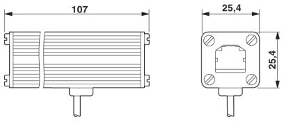Устройство защиты от перенапряжений-D-DS1-A/RJ45-BB
