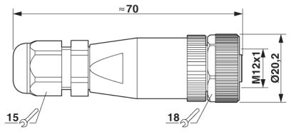 Разъем-SACC-M12FS-4CON-PG7-M SKIN