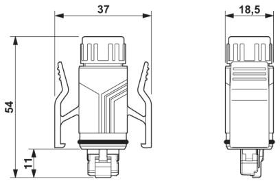 Кабель для передачи данных-VS-8-VS67-RJ45/4P-AWG26-OF/5,0