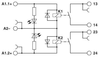 Релейный модуль-PLC-2RSC-24DC/ 1