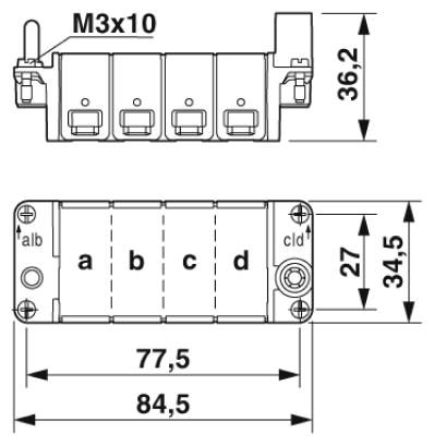 Модульные несущие рамки-HC-M-B16-MF-B