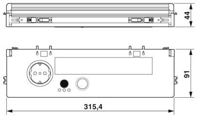 Светодиодная лампа распредшкафа-PLD E 608 W 315/F
