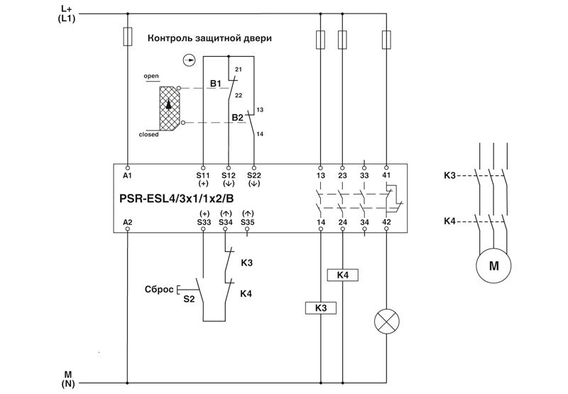Реле безопасности-PSR-SPP-24UC/ESL4/3X1/1X2/B