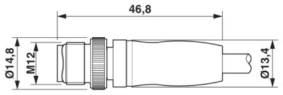 Кабель для датчика / исполнительного элемента-SAC-5P-M12MS/3,0-600 FB
