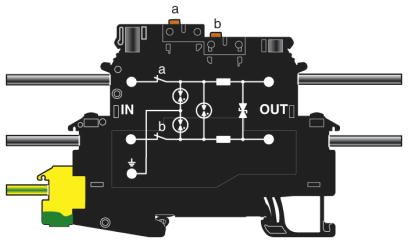 Устройство защиты от перенапряжений-TT-2-PE-M-24DC