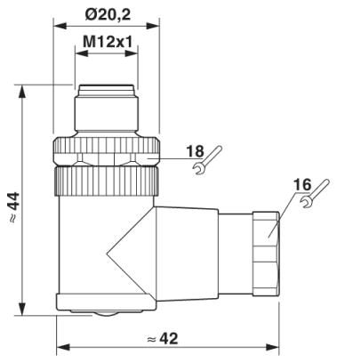 Разъем-SACC-M12MR-12SOL-PG 9-M