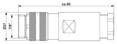 Разъем-SACC-MINMS-5CON-PG16/2,5