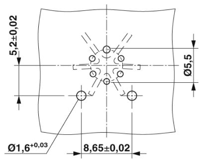 Встраиваемые разъемы-SACC-CI-M12FSM-5PE-L180 THR T