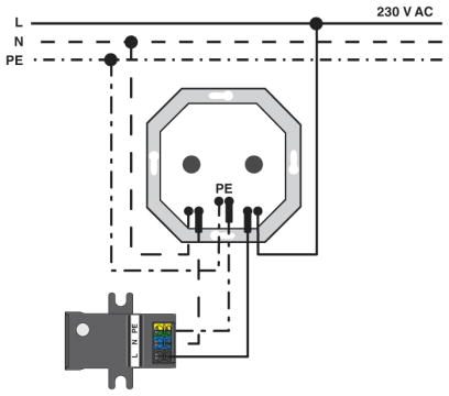Устройство защиты от перенапряжений, тип 3-BT-1S-230AC/O