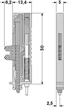 Тестовый штекер-PS-UK 2,5 B/E