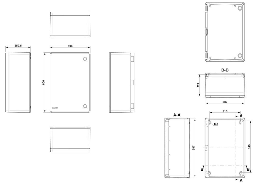 Клеммная коробка-C PX A 605X405X252