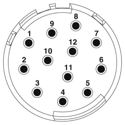 Аппаратн. соединитель, передняя стенка-CA-12P2S12AD00
