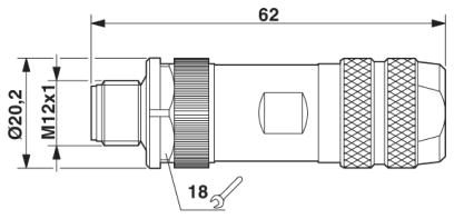 Разъем-SACC-M12MS-5CON-PG11 SH