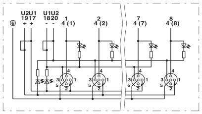 Корпус коробки датчика и исполнительного элемента-SACB-6/ 6-L-C GG SCO